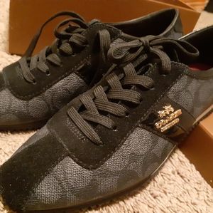 Black Coach sneakers